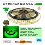 LED Strip Brilux SMD 2835 Mata Kecil DC 24V | IP 65 - Outdoor - Hijau / Green